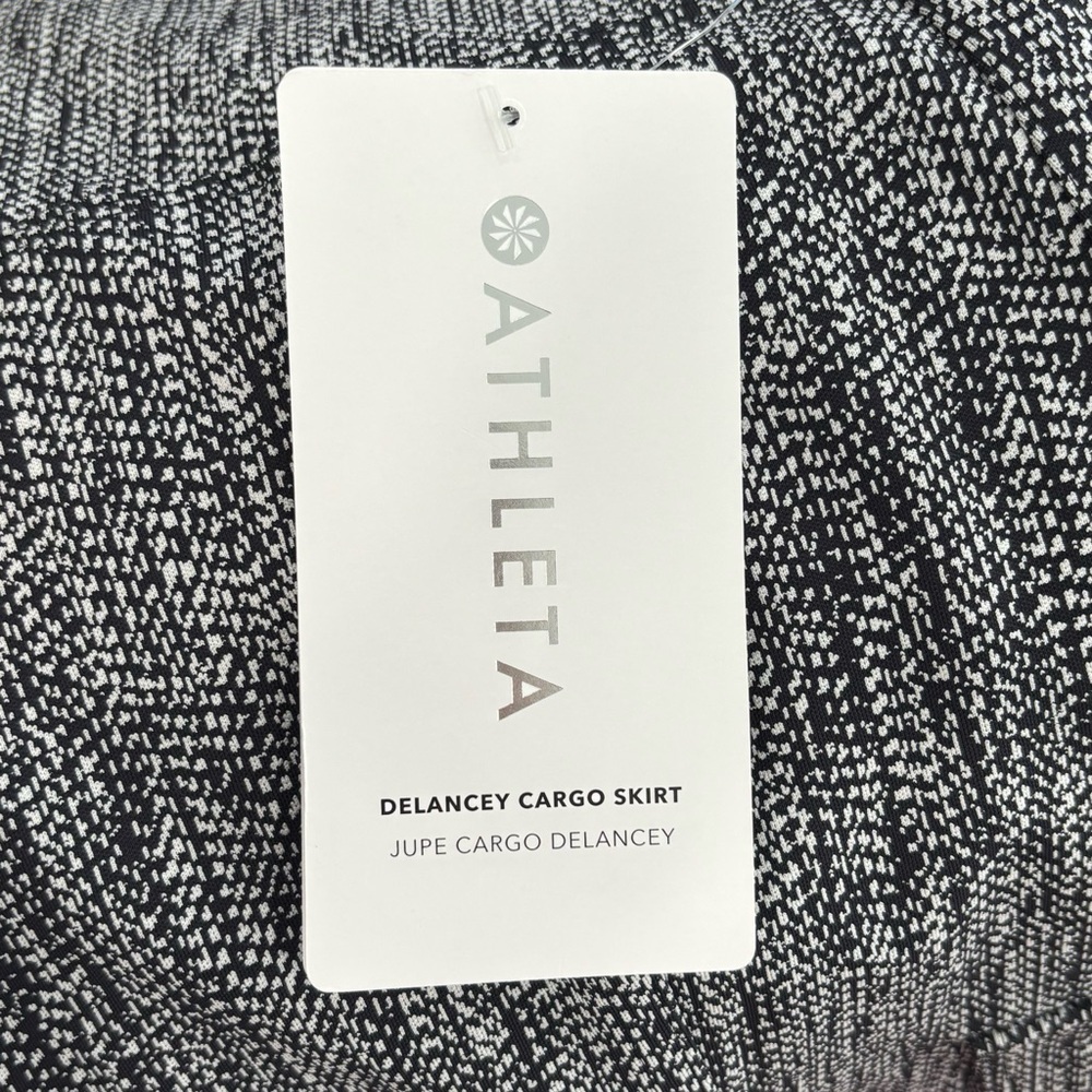 NWT Athleta Women's Delancey Cargo Skirt In Gray Black Size XL - Picture 6 of 8